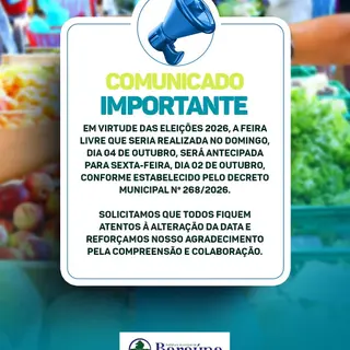 📢 Atenção, população de Baraúna!