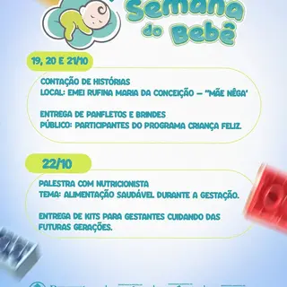 👶💙 A Semana do Bebê começou em Baraúna!
