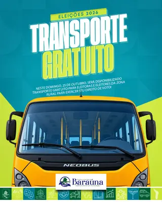 🗳️🚌 TRANSPORTE GRATUITO PARA ELEITORES DA ZONA RURAL!