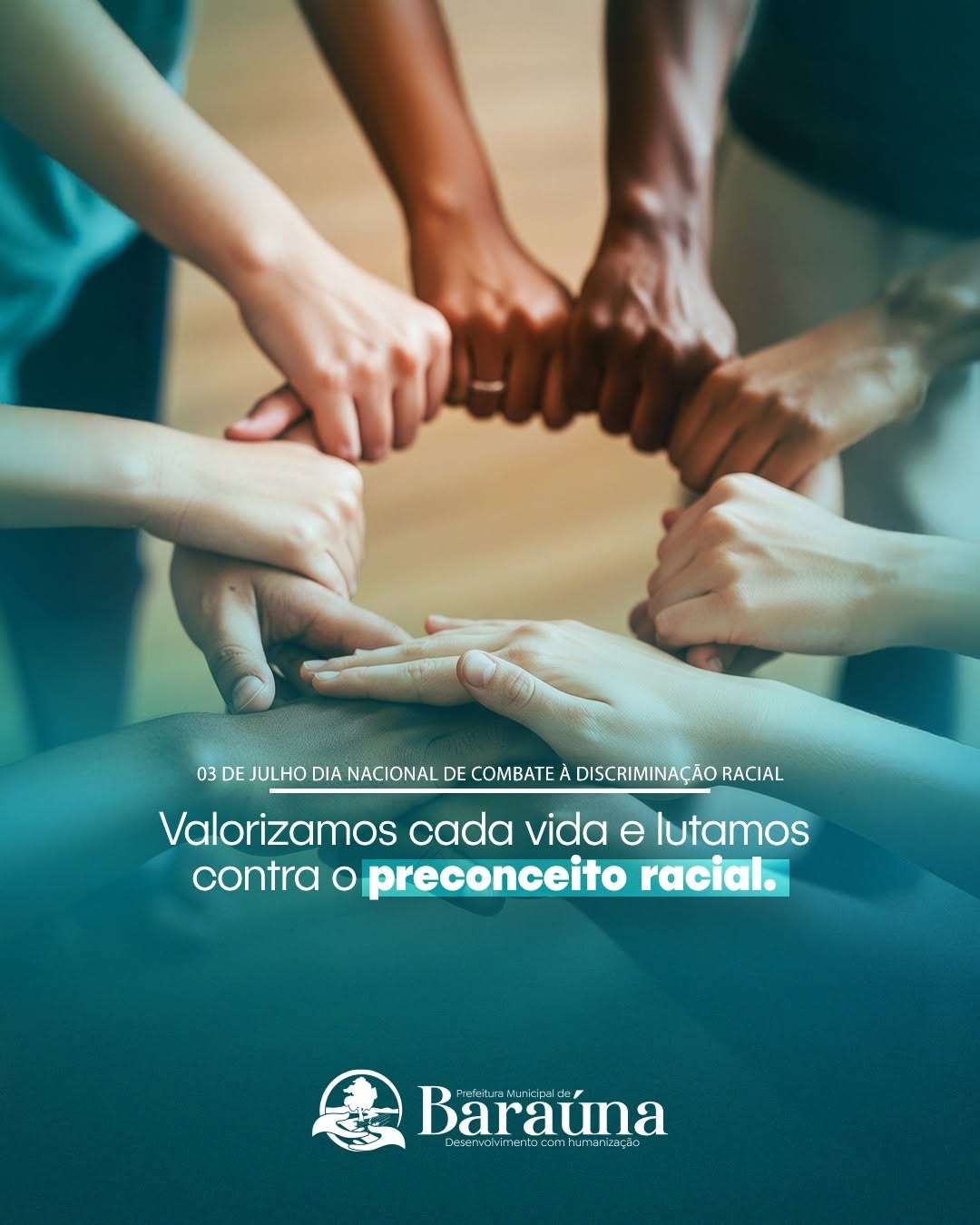 Combater o preconceito é um dever de todos, todos os dias. 💪🏽