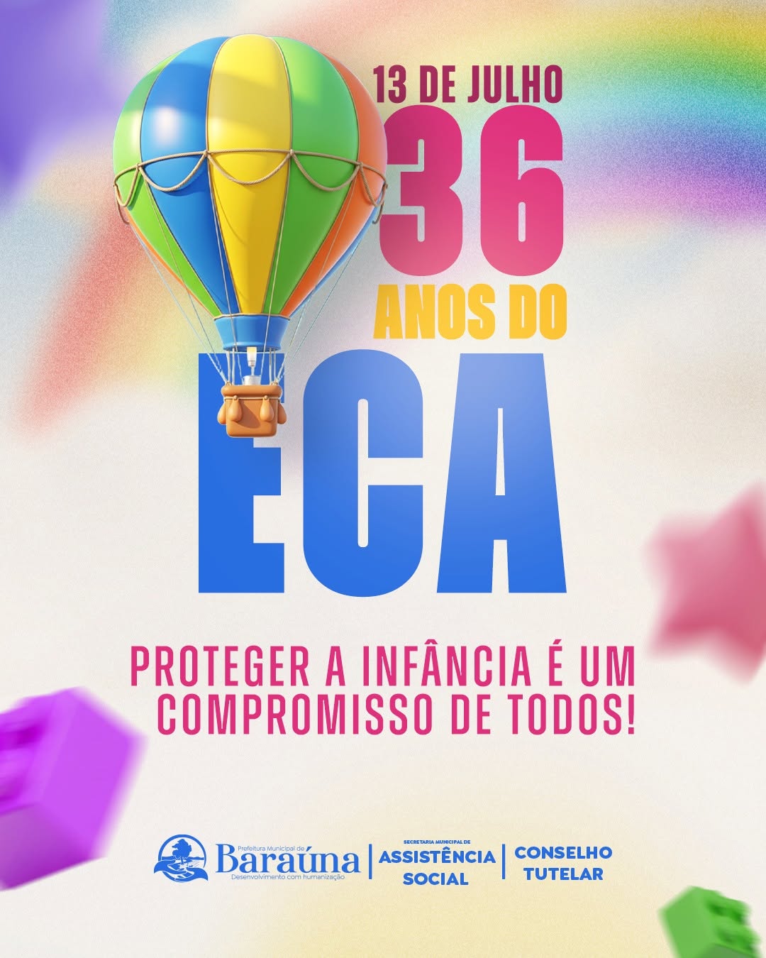 💙 Há 36 anos, o Estatuto da Criança e do Adolescente transforma proteção em compromiss...