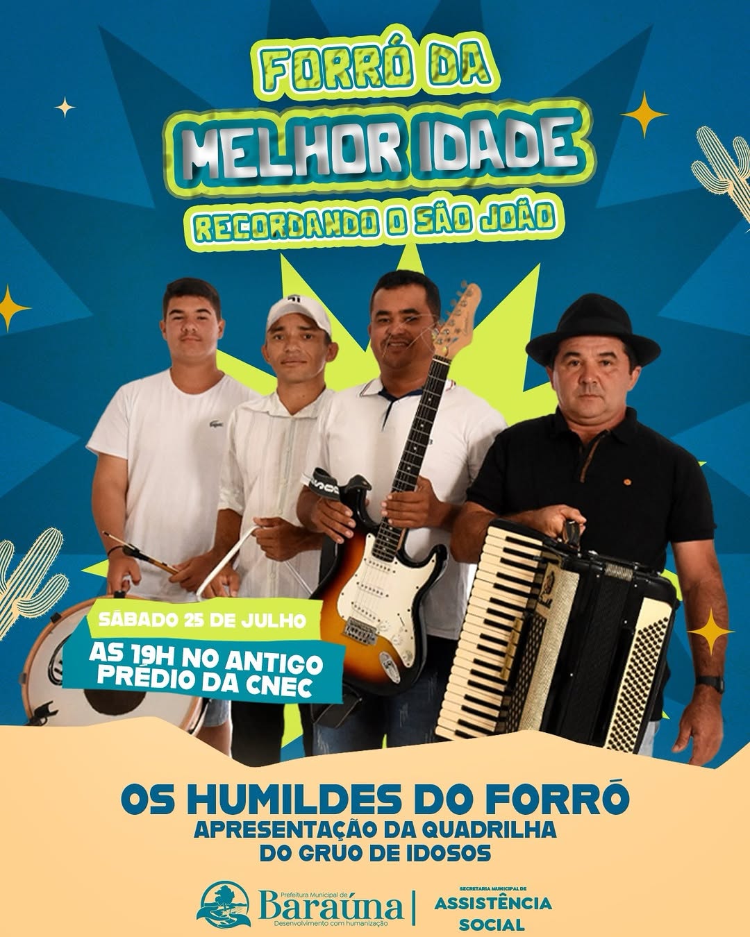 🎶✨ A Prefeitura Municipal de Baraúna convida todos os nossos queridos idosos para uma ...