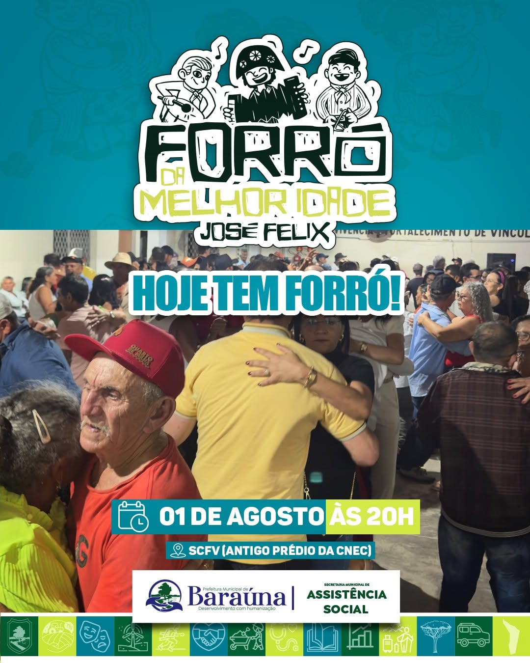 🎶💃 Hoje tem o tradicional Forró da Melhor Idade!