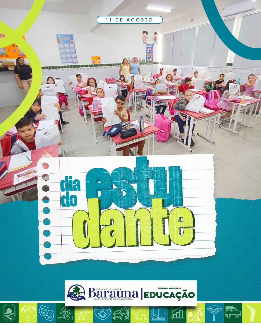 ✏📚 Todo dia é dia de aprender, mas há um dia especial para aqueles que se dedicam com ...