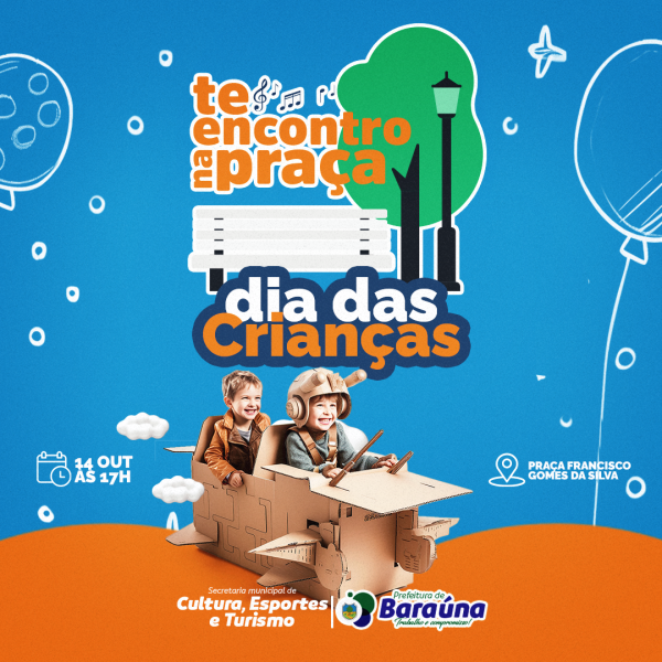 Te Encontro na Praça dia das crianças