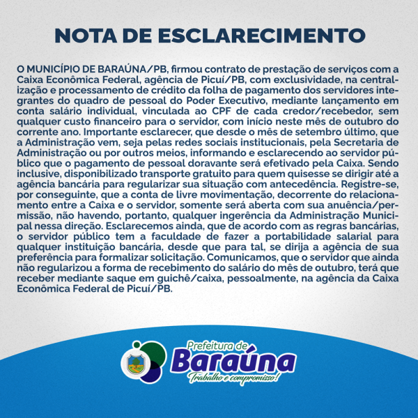 Nota Esclarecimento Contas Caixa