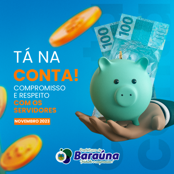 O salário de novembro já tá na conta