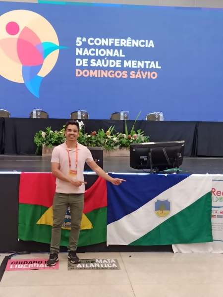 O psicólogo do Centro do Idoso Ismael Ferreira esteve participando 5ª Conferência Nacional de saúde mental