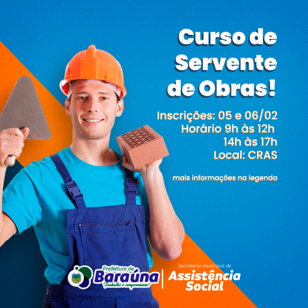 Curso de Servente de Obras