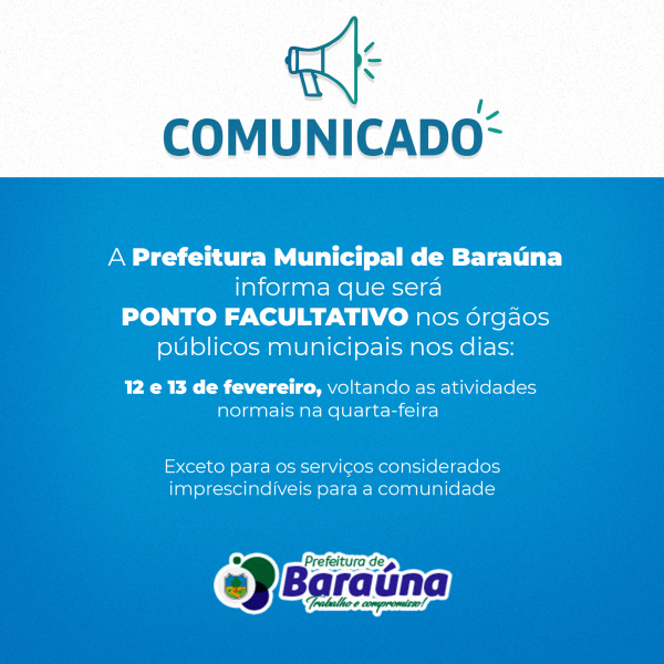 Ponto facultativo de Carnaval 2024