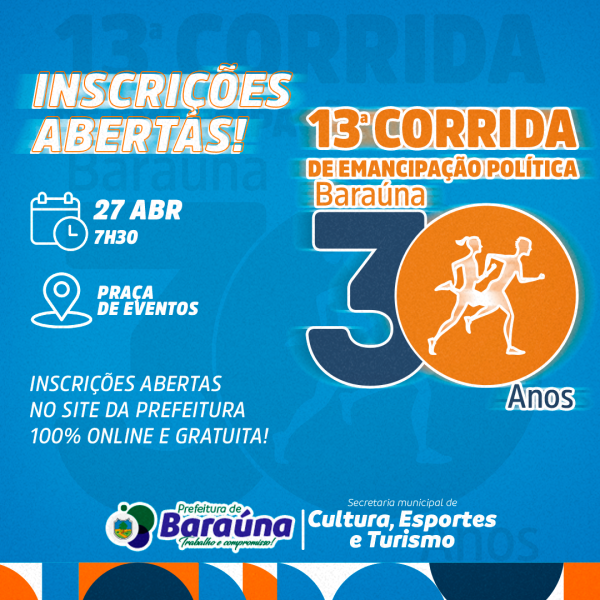 13ª Corrida Rústica de Emancipação Política de Baraúna