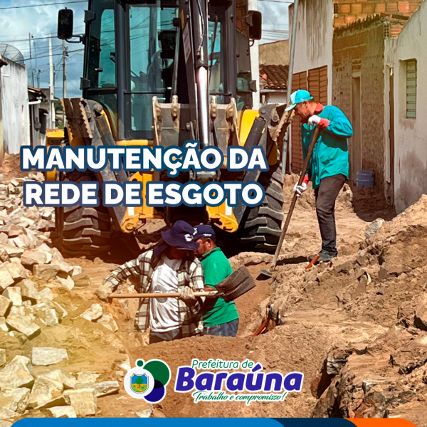 Manutenção da rede de esgoto na rua Joana Tavares da Fonseca
