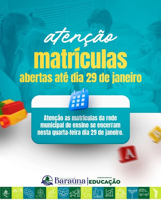 Últimos dias para matrículas!