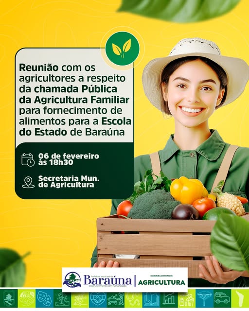 CONVITE A TODOS AGRICULTORES!