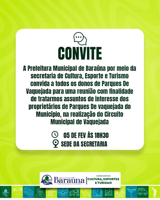 ATENÇÃO, PROPRIETÁRIOS DE PARQUES DE VAQUEJADA!