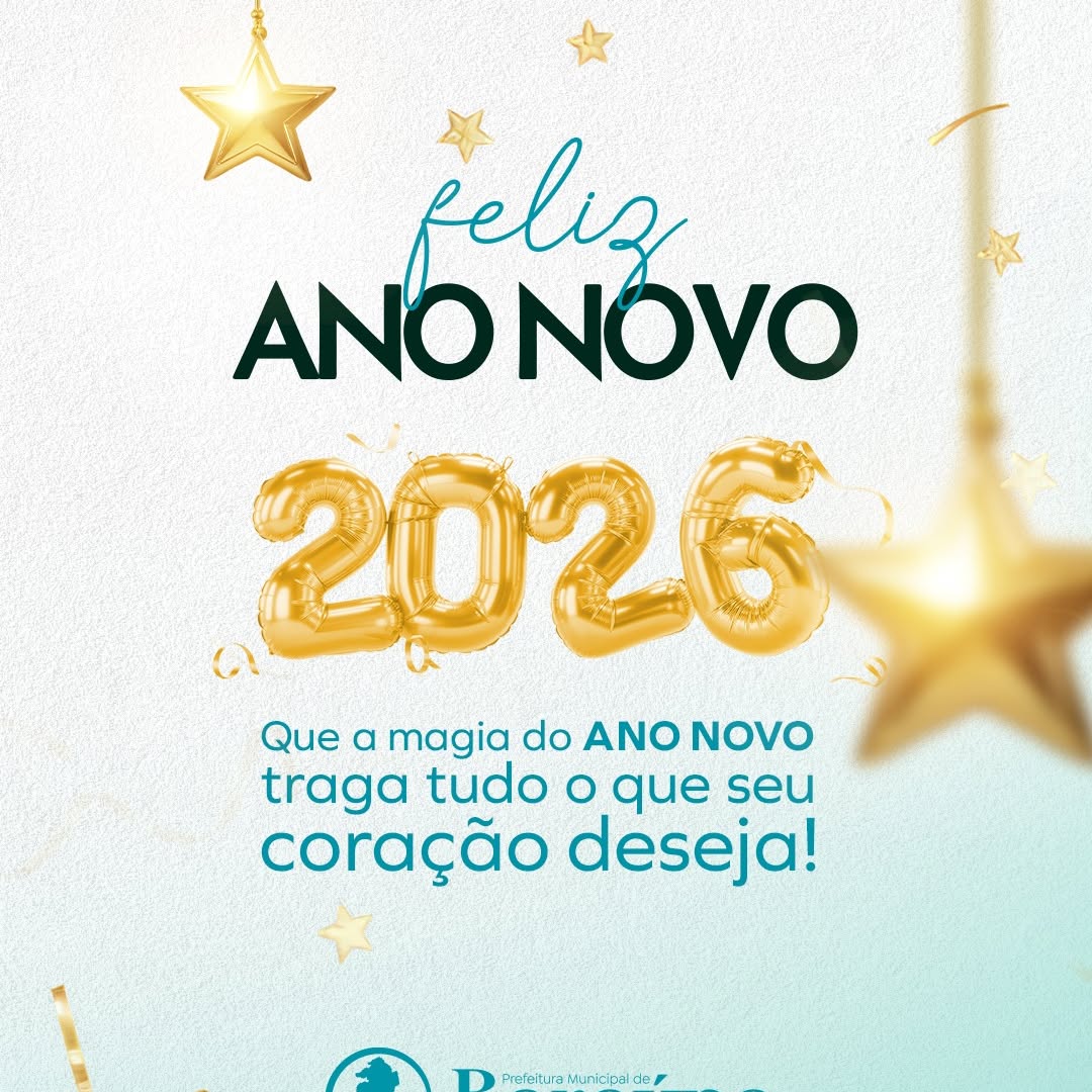 Baraúna: Prefeitura deseja Feliz 2026 com foco em novas realizações
