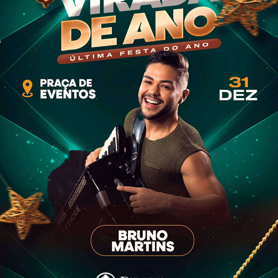 Baraúna celebra Réveillon com show de Bruno Martins na Praça de Eventos