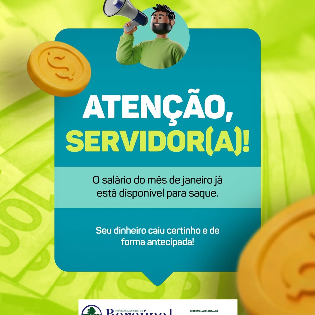 Governo Municipal efetua pagamento dos salários de janeiro