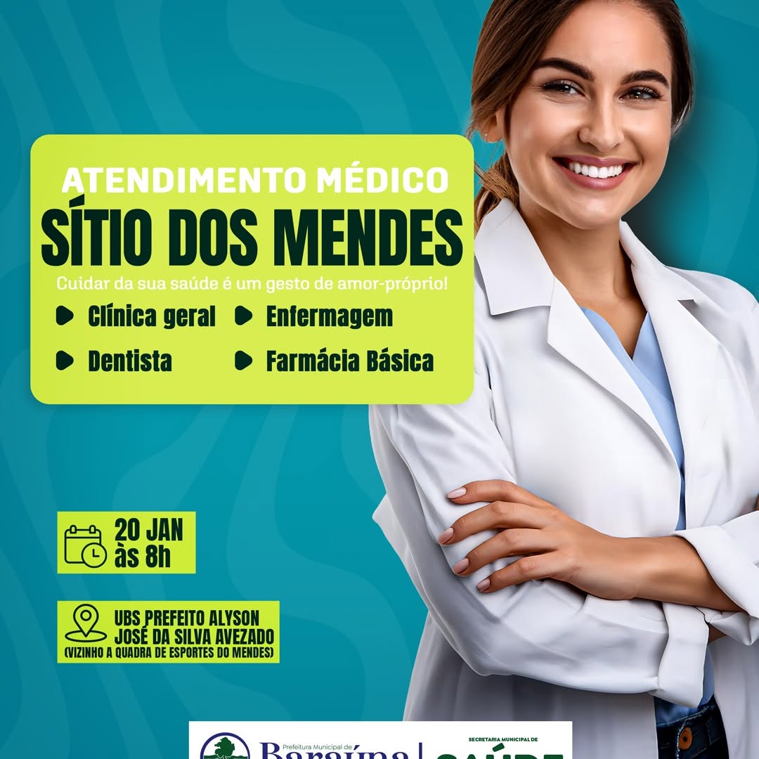 Sítio dos Mendes: Posto de Saúde terá atendimento completo amanhã