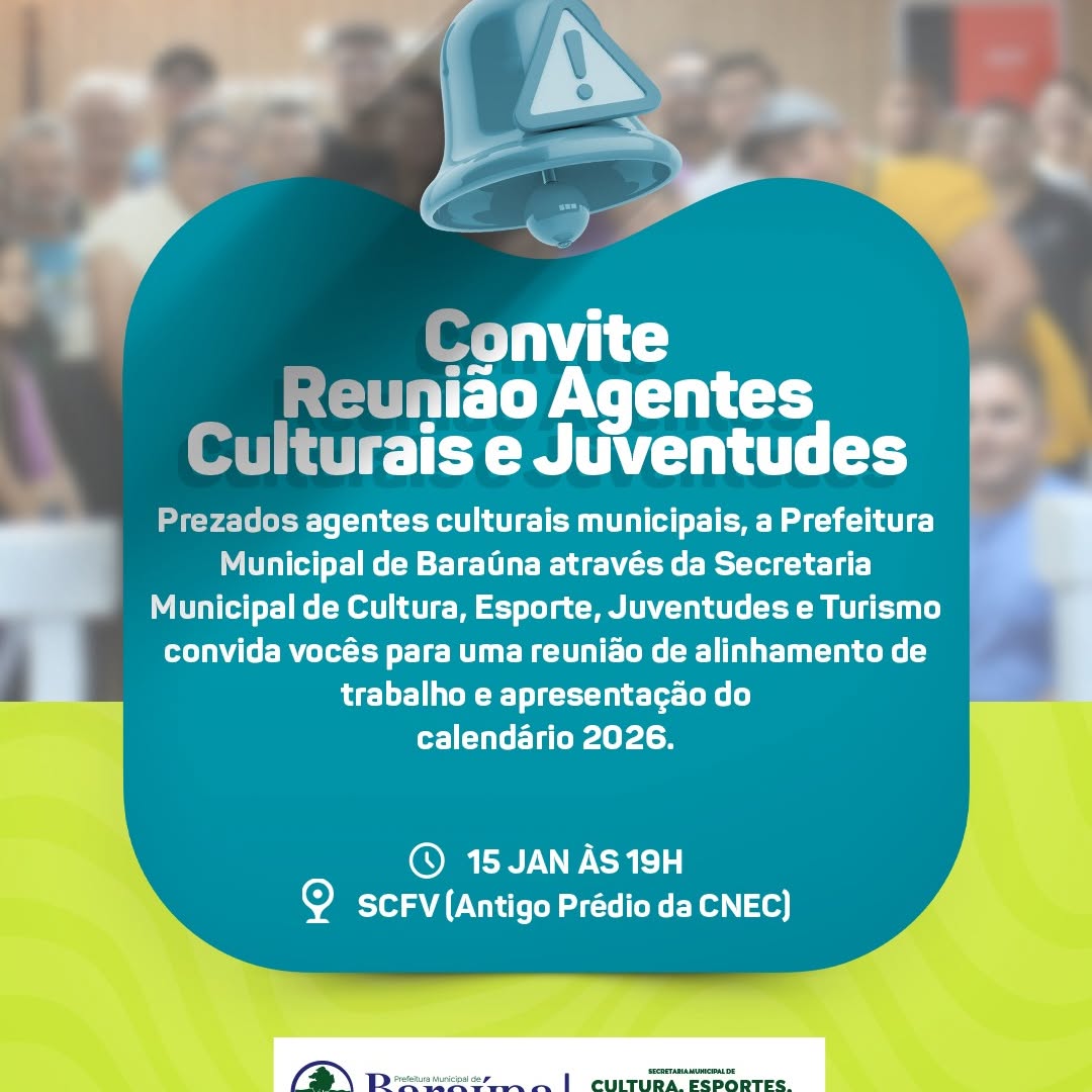Prefeitura de Baraúna agenda reunião para alinhar ações culturais e de juventudes