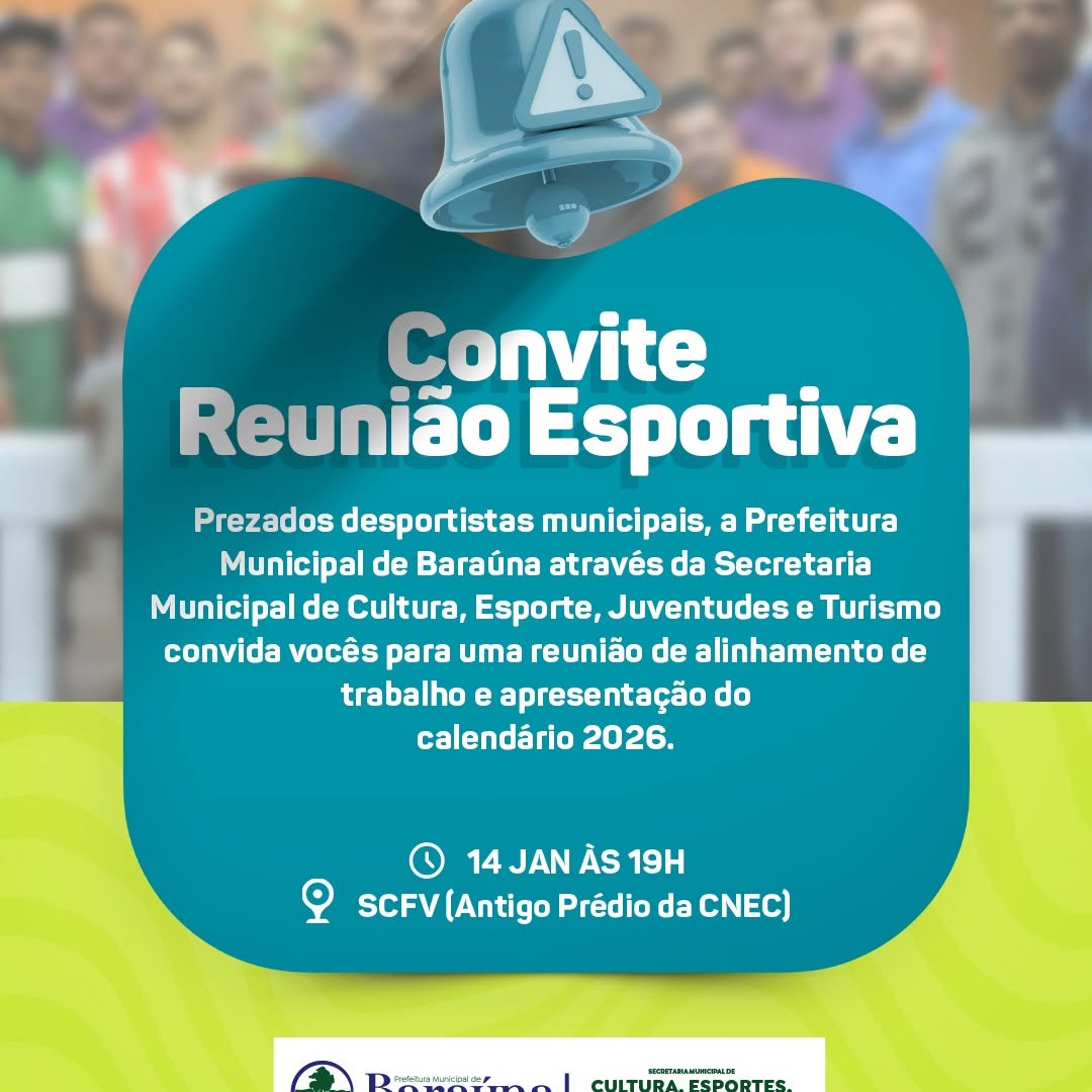 Esporte em Baraúna: reunião define metas e calendário 2025