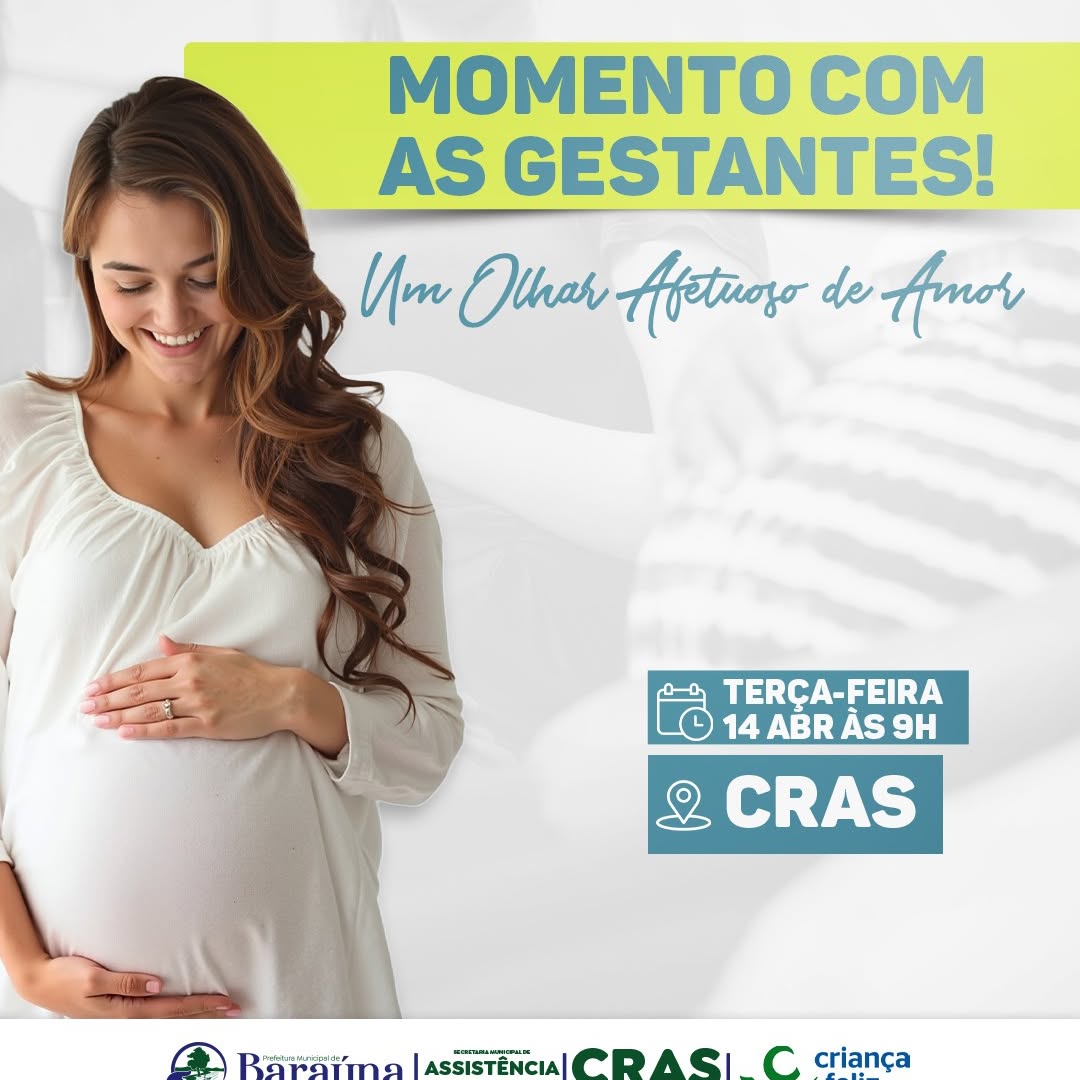 CRAS de Baraúna promove encontro com gestantes: ‘Um Olhar Afetuoso de Amor’